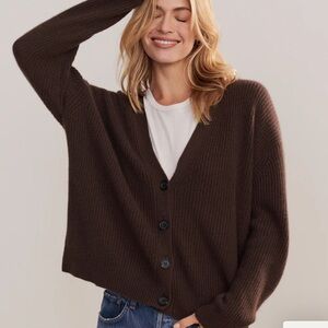 Jenni Kayne Cashmere Cocoon Sweater NWT - Chocolate - Size XXS